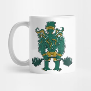 Cthulhu lifting weights Mug